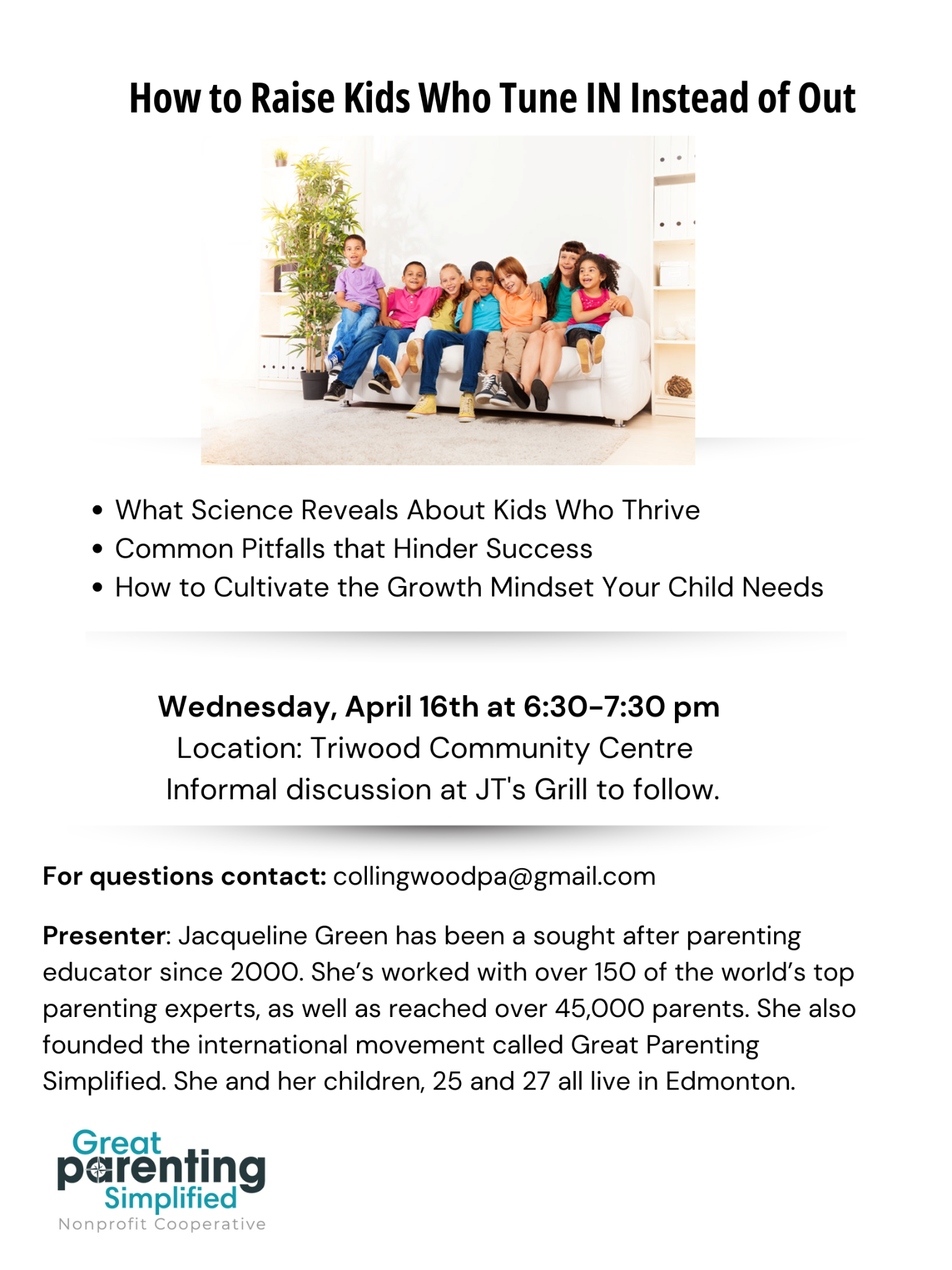 How to Raise Kids Who Tune IN Instead of Out Poster