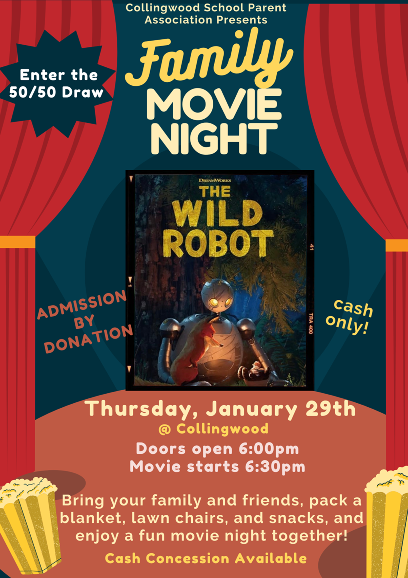 Collingwood School Movie Night Jan 29 2026